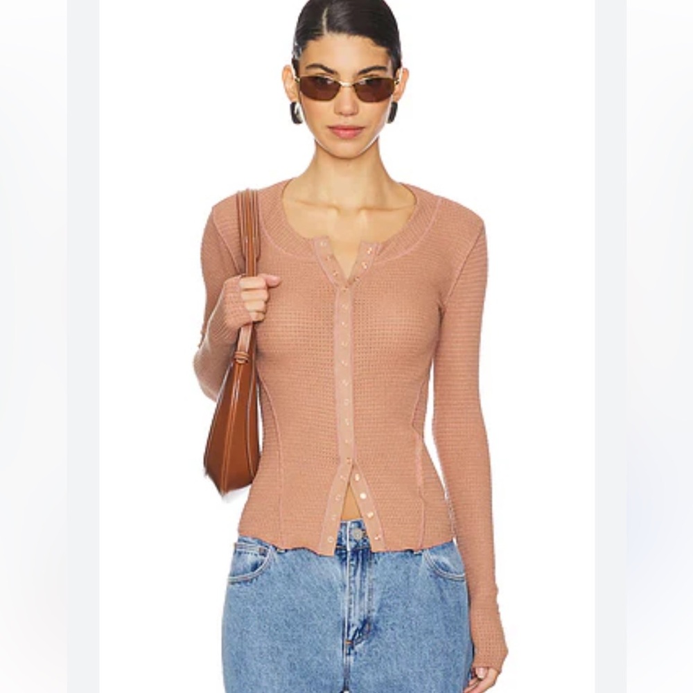 Intimately FP Going Places Cardi Button Down Top XS